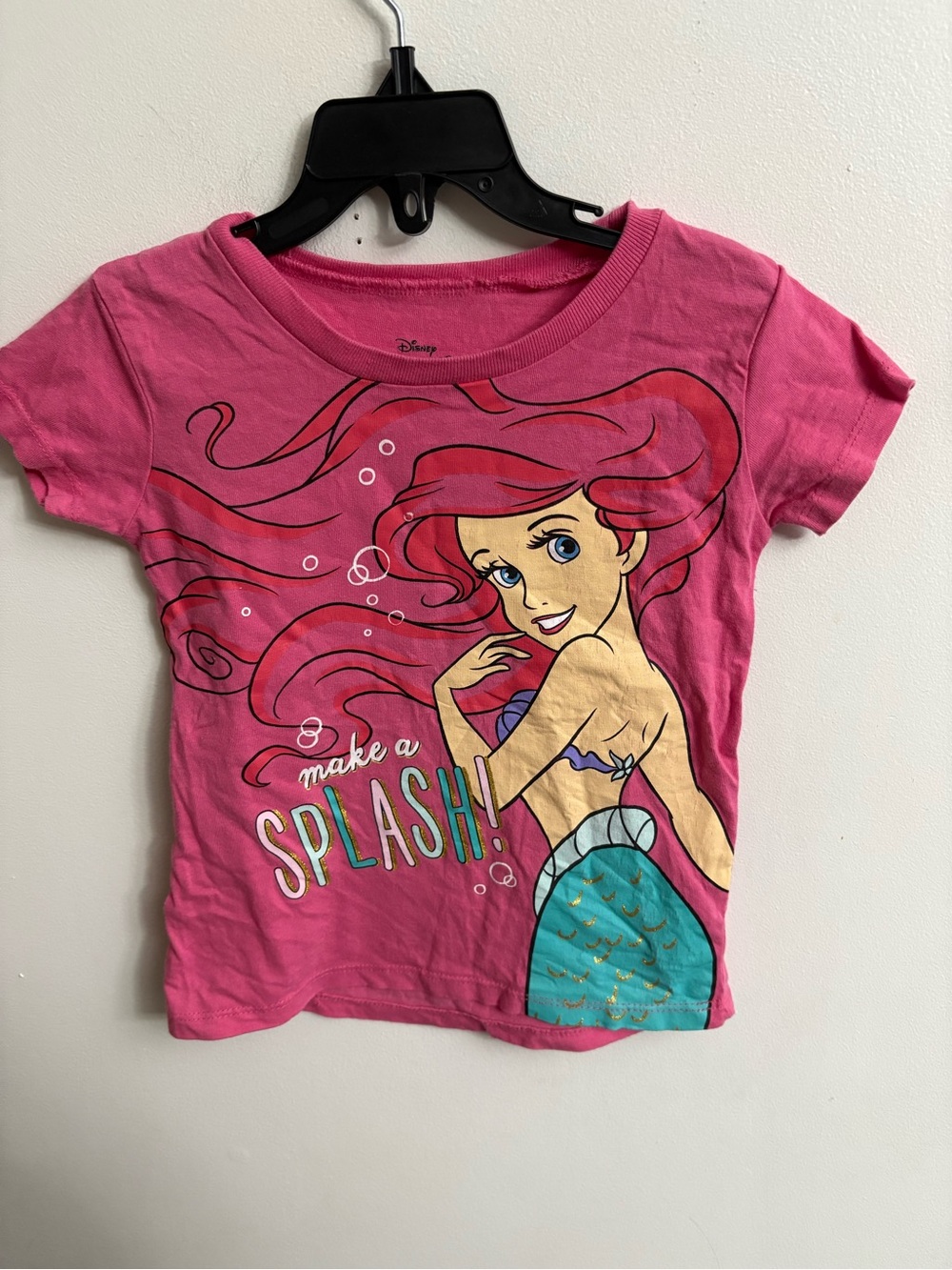Disney Pink Ariel 'Make a Splash' Graphic Tee 4 years